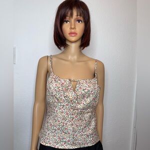 Reformation Women’s Nightingale Floral Camisole Top Rosie Size Small Tencel